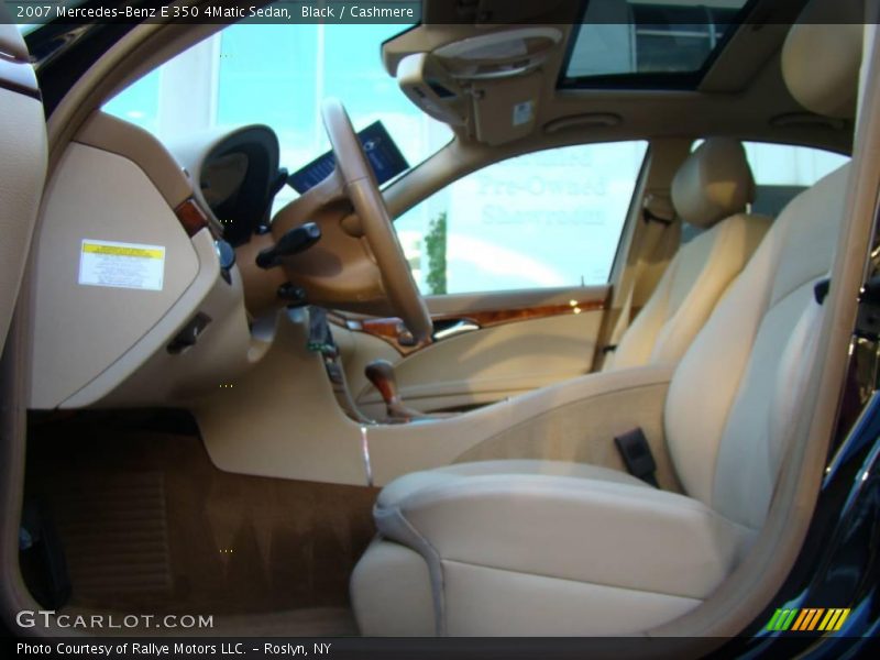 Black / Cashmere 2007 Mercedes-Benz E 350 4Matic Sedan