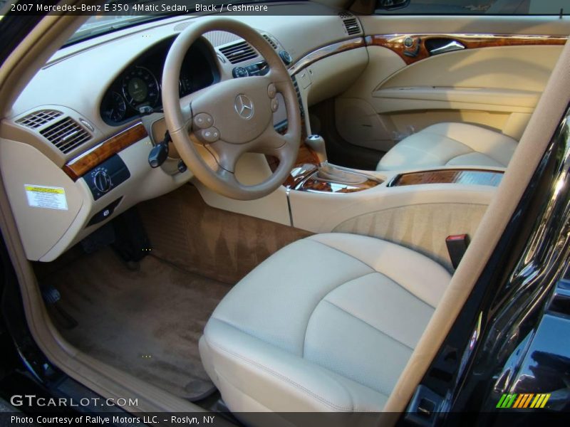 Black / Cashmere 2007 Mercedes-Benz E 350 4Matic Sedan