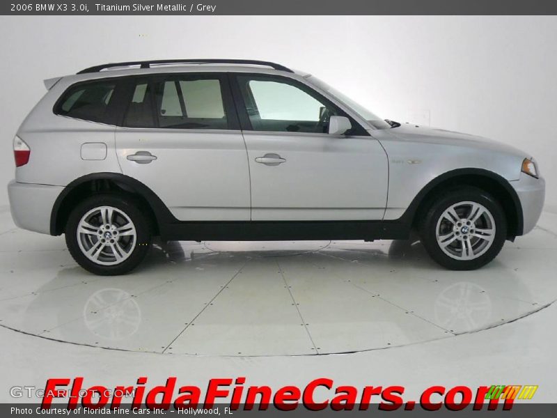 Titanium Silver Metallic / Grey 2006 BMW X3 3.0i