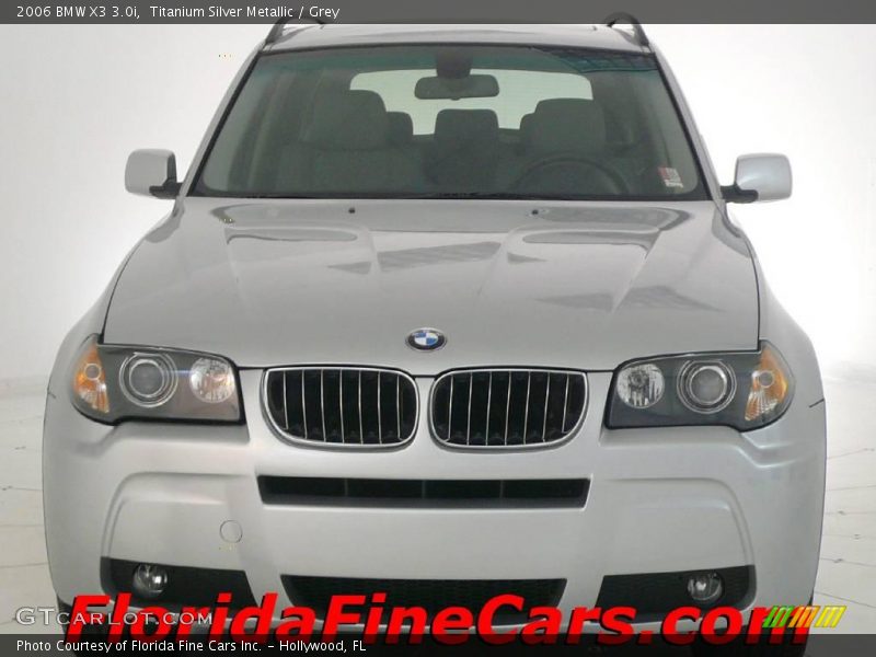 Titanium Silver Metallic / Grey 2006 BMW X3 3.0i