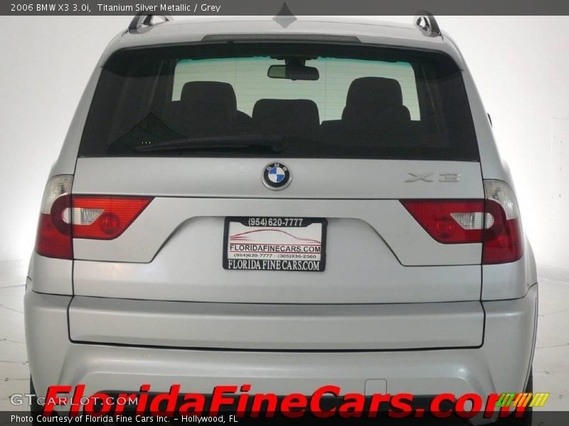 Titanium Silver Metallic / Grey 2006 BMW X3 3.0i
