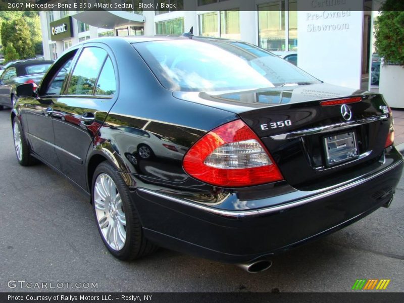 Black / Black 2007 Mercedes-Benz E 350 4Matic Sedan