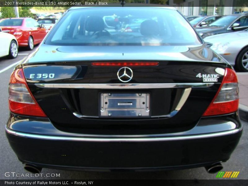 Black / Black 2007 Mercedes-Benz E 350 4Matic Sedan