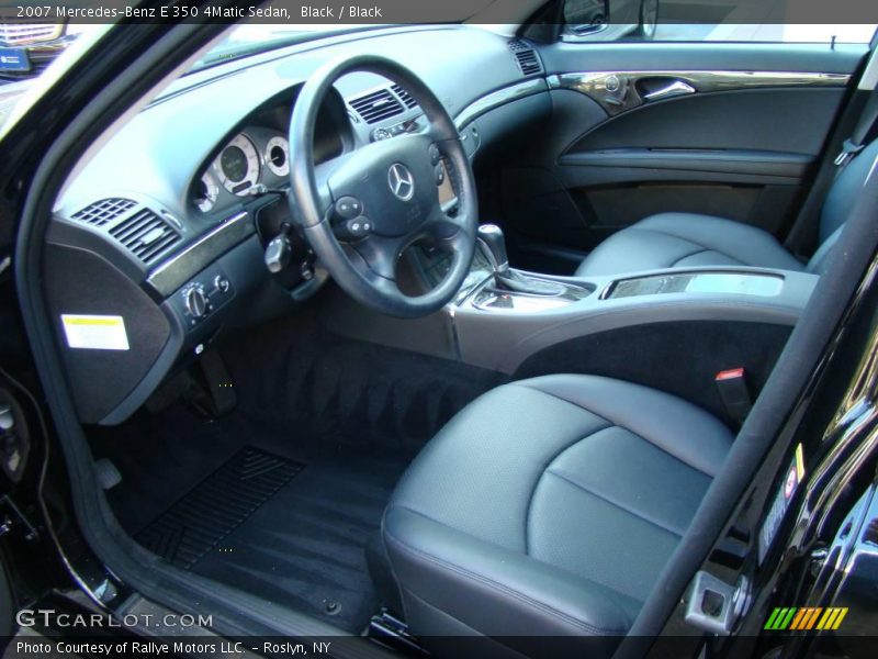 Black / Black 2007 Mercedes-Benz E 350 4Matic Sedan
