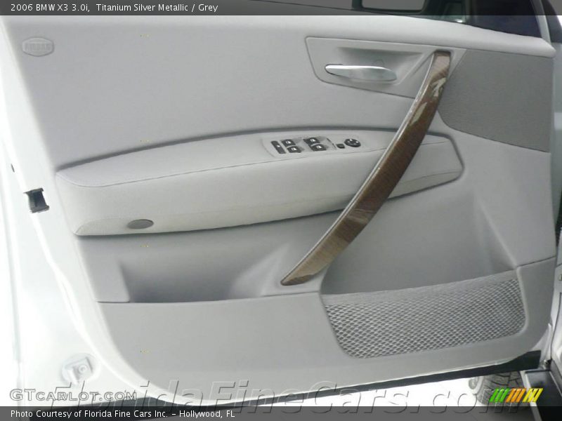 Titanium Silver Metallic / Grey 2006 BMW X3 3.0i