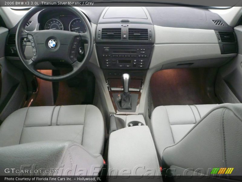 Titanium Silver Metallic / Grey 2006 BMW X3 3.0i