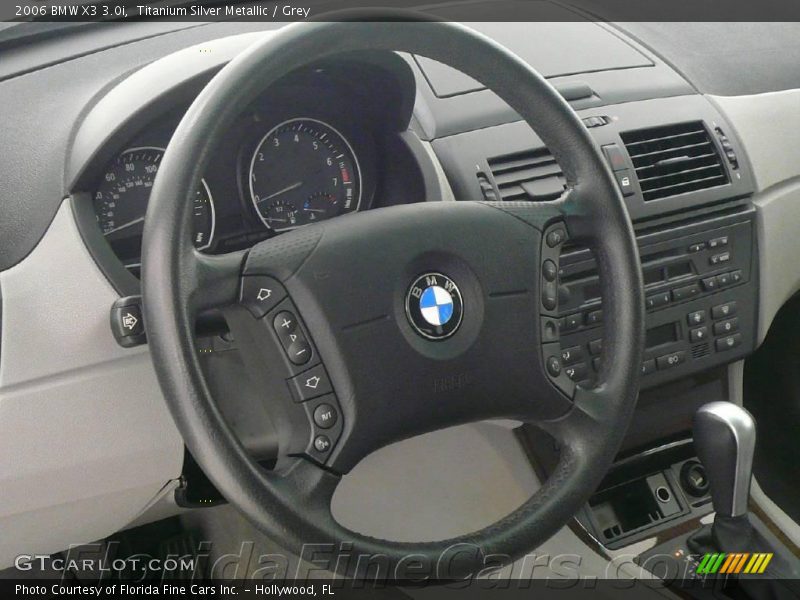 Titanium Silver Metallic / Grey 2006 BMW X3 3.0i