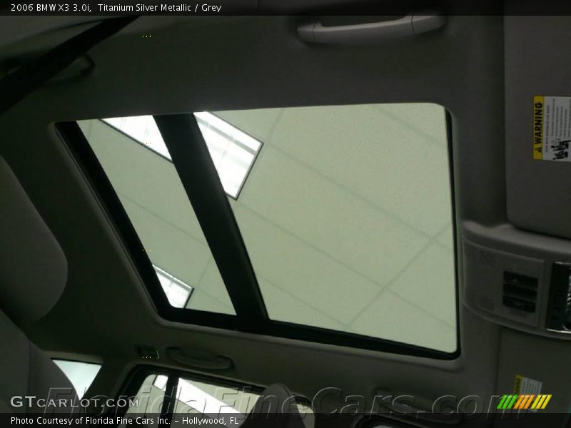 Titanium Silver Metallic / Grey 2006 BMW X3 3.0i