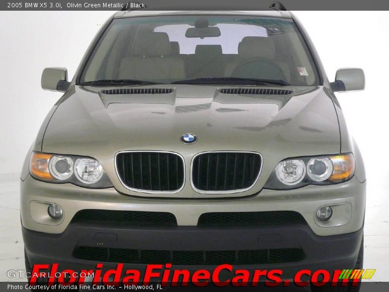 Olivin Green Metallic / Black 2005 BMW X5 3.0i