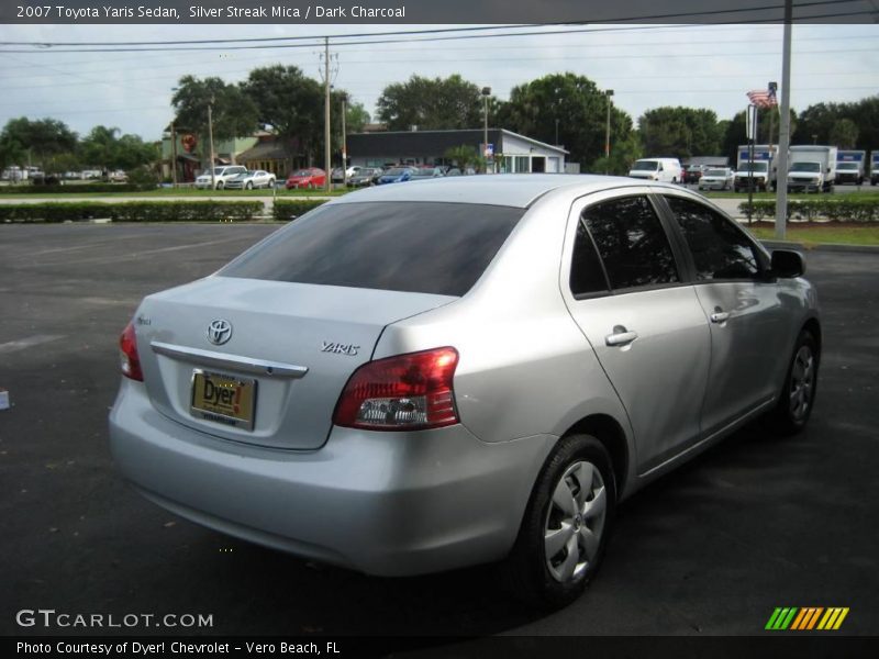 Silver Streak Mica / Dark Charcoal 2007 Toyota Yaris Sedan