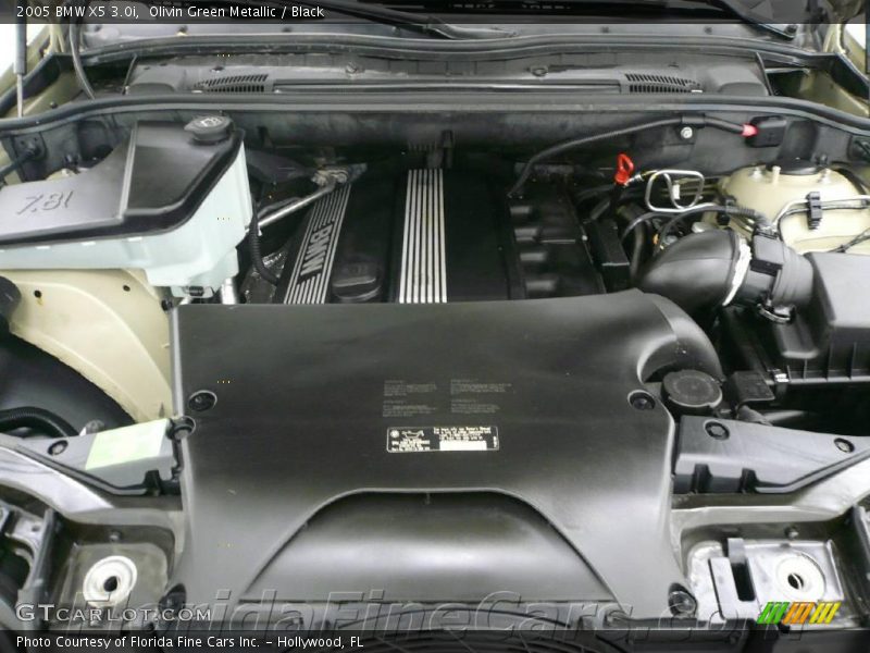 Olivin Green Metallic / Black 2005 BMW X5 3.0i