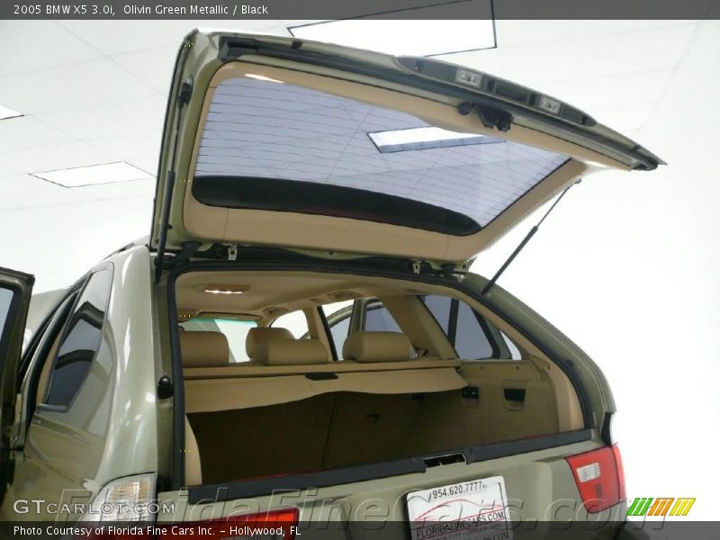 Olivin Green Metallic / Black 2005 BMW X5 3.0i