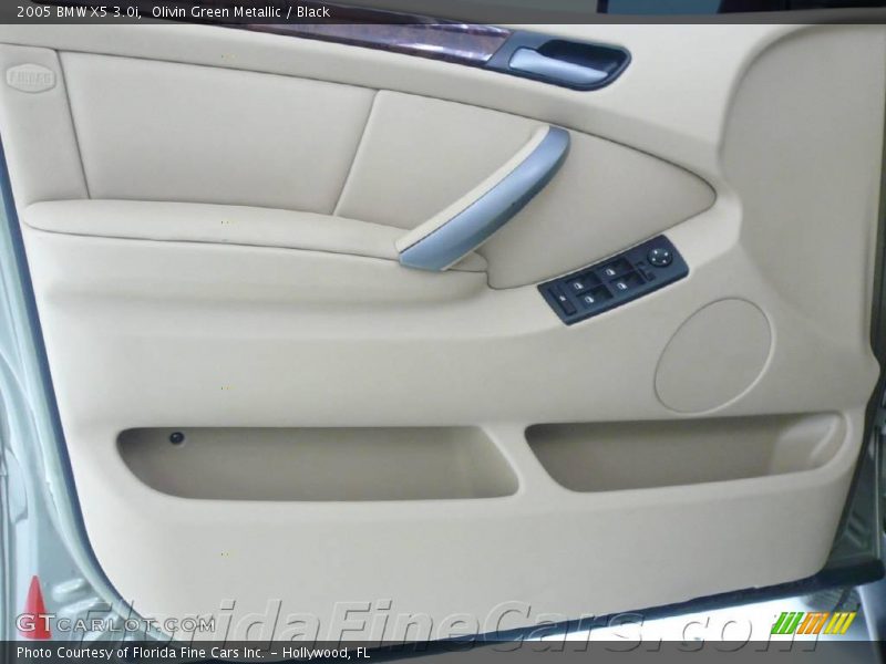 Olivin Green Metallic / Black 2005 BMW X5 3.0i