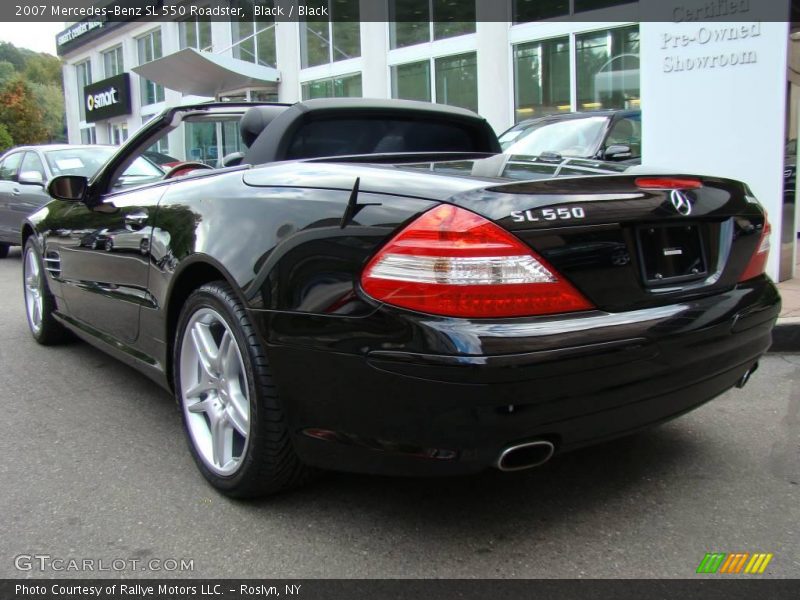 Black / Black 2007 Mercedes-Benz SL 550 Roadster