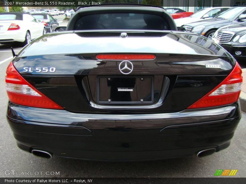 Black / Black 2007 Mercedes-Benz SL 550 Roadster