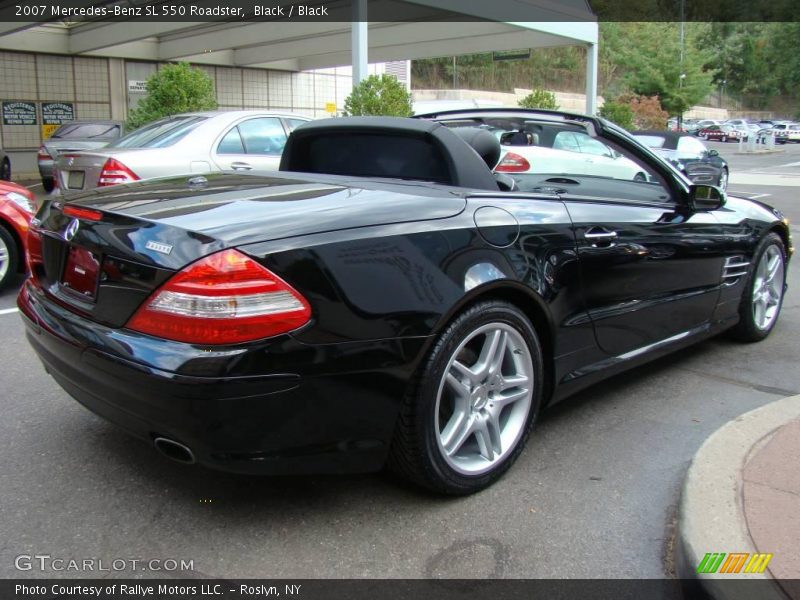 Black / Black 2007 Mercedes-Benz SL 550 Roadster