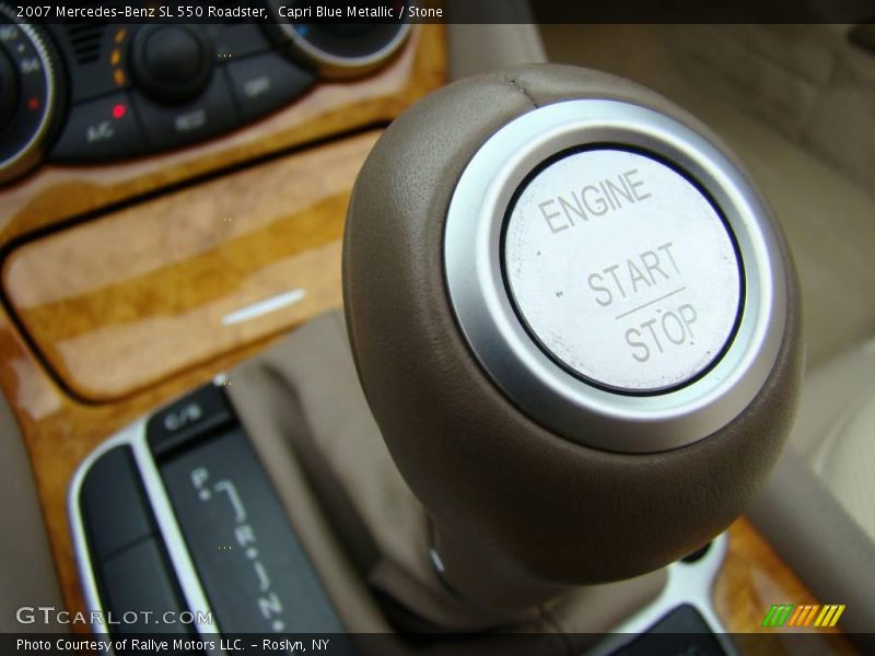 Capri Blue Metallic / Stone 2007 Mercedes-Benz SL 550 Roadster