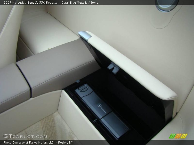 Capri Blue Metallic / Stone 2007 Mercedes-Benz SL 550 Roadster