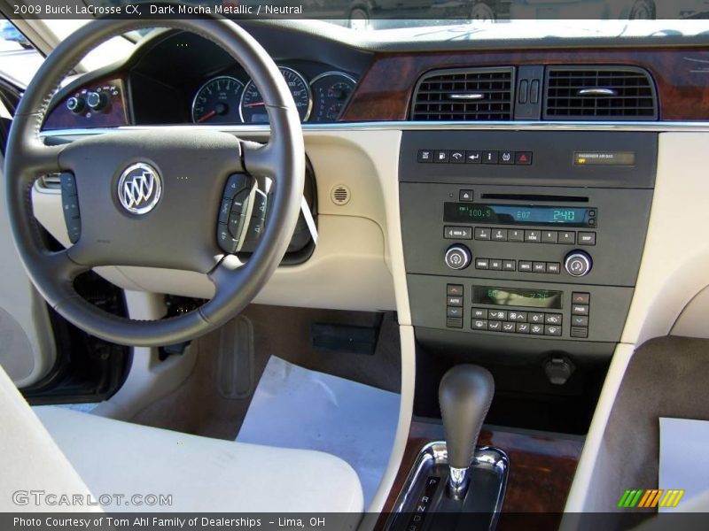 Dark Mocha Metallic / Neutral 2009 Buick LaCrosse CX
