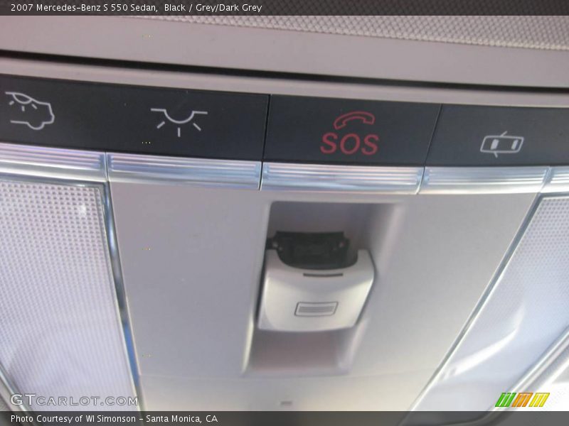 Black / Grey/Dark Grey 2007 Mercedes-Benz S 550 Sedan