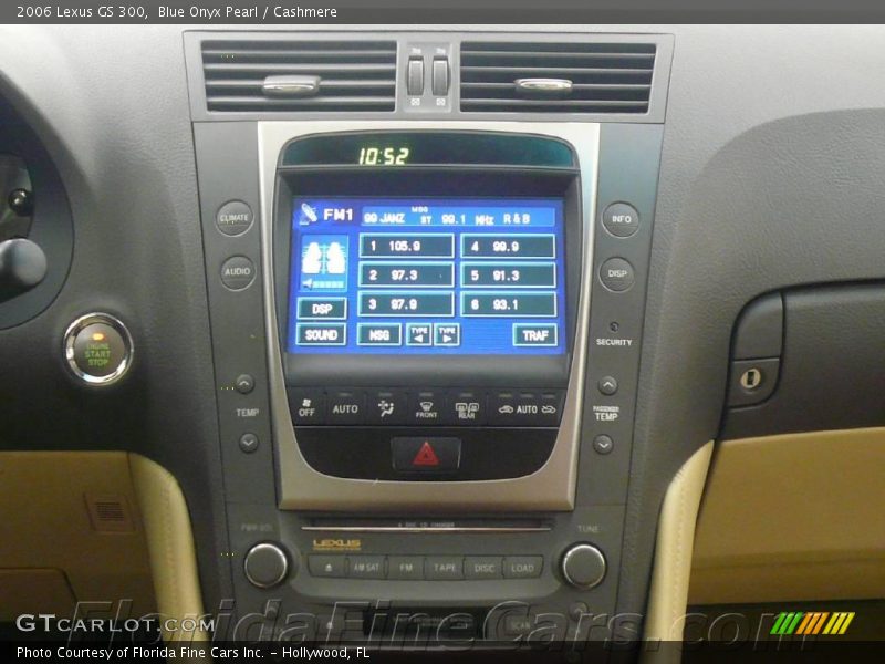 Blue Onyx Pearl / Cashmere 2006 Lexus GS 300