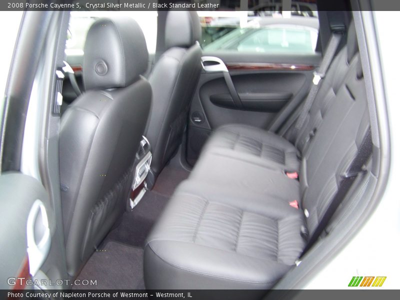 Crystal Silver Metallic / Black Standard Leather 2008 Porsche Cayenne S