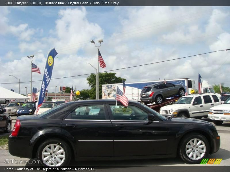 Brilliant Black Crystal Pearl / Dark Slate Gray 2008 Chrysler 300 LX