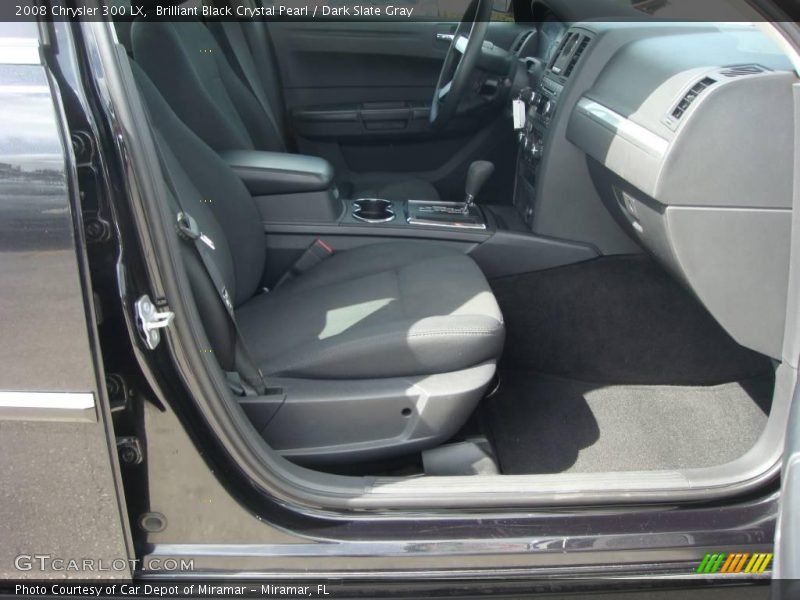 Brilliant Black Crystal Pearl / Dark Slate Gray 2008 Chrysler 300 LX