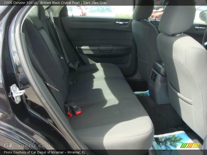 Brilliant Black Crystal Pearl / Dark Slate Gray 2008 Chrysler 300 LX