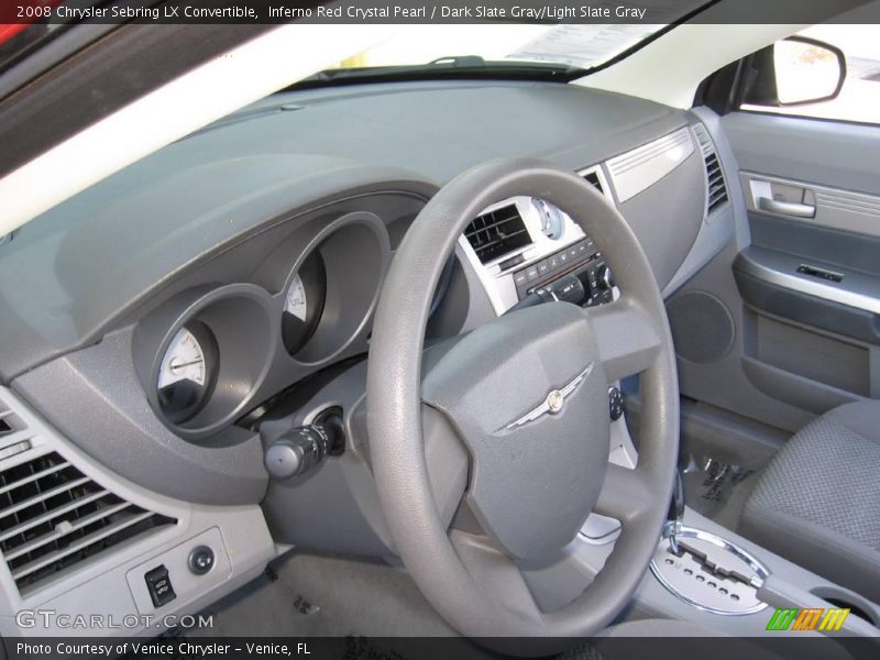 Inferno Red Crystal Pearl / Dark Slate Gray/Light Slate Gray 2008 Chrysler Sebring LX Convertible