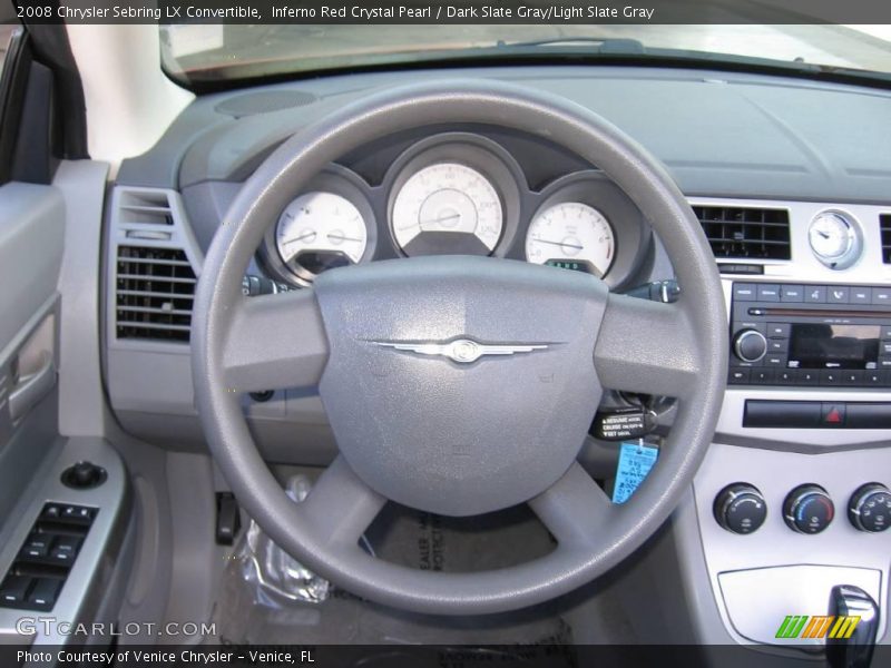 Inferno Red Crystal Pearl / Dark Slate Gray/Light Slate Gray 2008 Chrysler Sebring LX Convertible