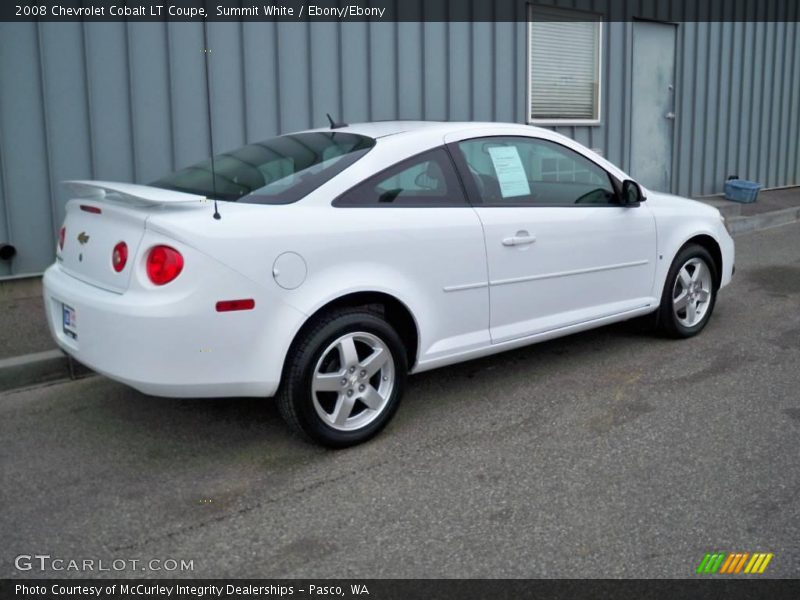 Summit White / Ebony/Ebony 2008 Chevrolet Cobalt LT Coupe