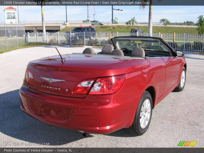 Inferno Red Crystal Pearl / Dark Slate Gray/Light Slate Gray 2008 Chrysler Sebring LX Convertible