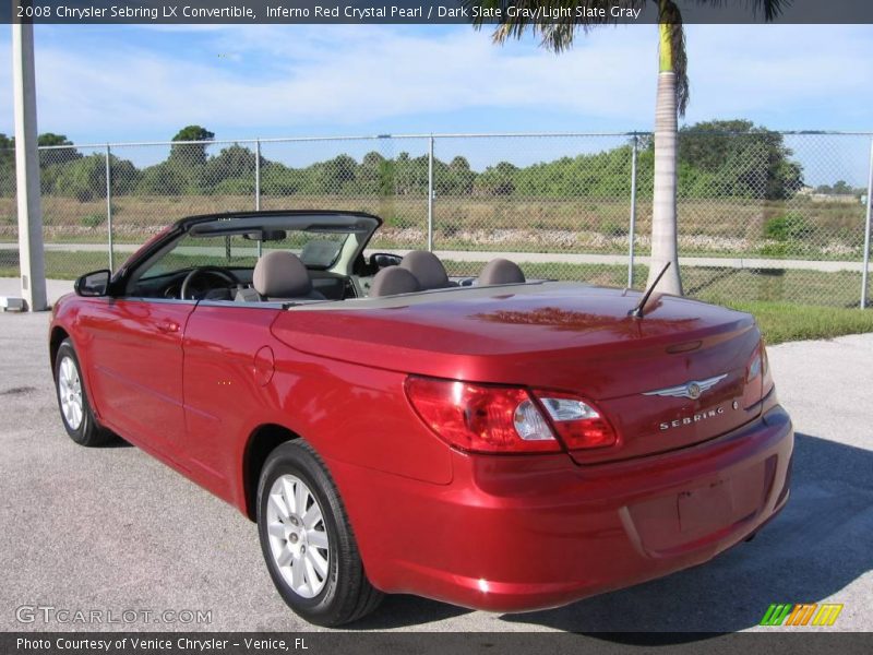 Inferno Red Crystal Pearl / Dark Slate Gray/Light Slate Gray 2008 Chrysler Sebring LX Convertible