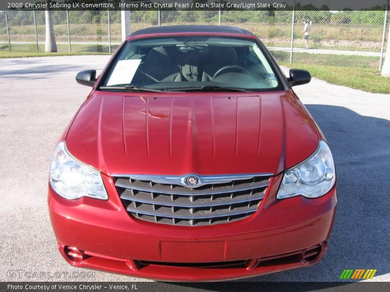 Inferno Red Crystal Pearl / Dark Slate Gray/Light Slate Gray 2008 Chrysler Sebring LX Convertible