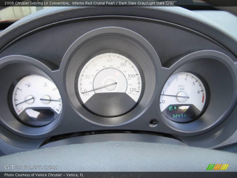 Inferno Red Crystal Pearl / Dark Slate Gray/Light Slate Gray 2008 Chrysler Sebring LX Convertible