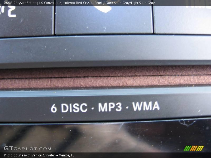 Inferno Red Crystal Pearl / Dark Slate Gray/Light Slate Gray 2008 Chrysler Sebring LX Convertible