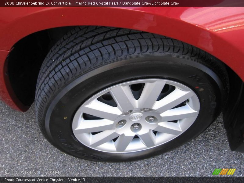 Inferno Red Crystal Pearl / Dark Slate Gray/Light Slate Gray 2008 Chrysler Sebring LX Convertible