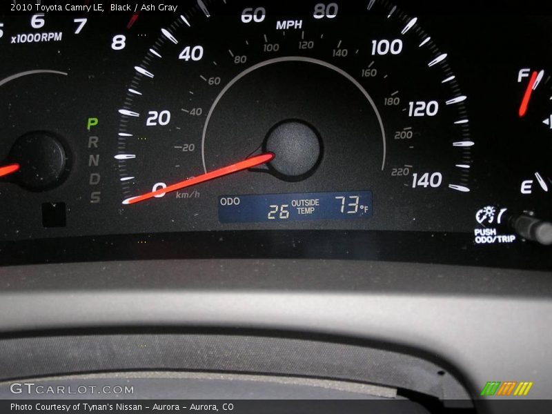 Black / Ash Gray 2010 Toyota Camry LE