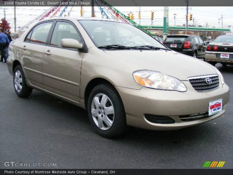 Desert Sand Mica / Beige 2008 Toyota Corolla LE