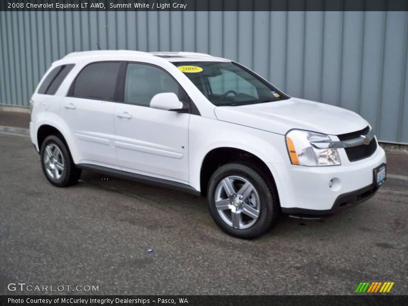 Summit White / Light Gray 2008 Chevrolet Equinox LT AWD