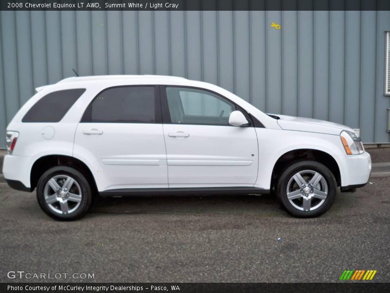 Summit White / Light Gray 2008 Chevrolet Equinox LT AWD