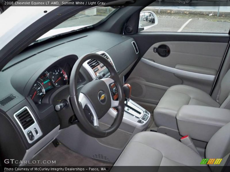 Summit White / Light Gray 2008 Chevrolet Equinox LT AWD