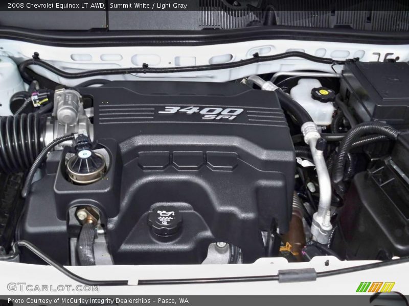 Summit White / Light Gray 2008 Chevrolet Equinox LT AWD