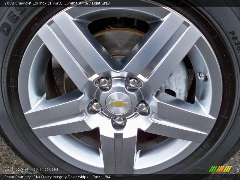 Summit White / Light Gray 2008 Chevrolet Equinox LT AWD