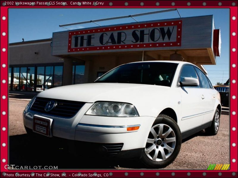 Candy White / Grey 2002 Volkswagen Passat GLS Sedan