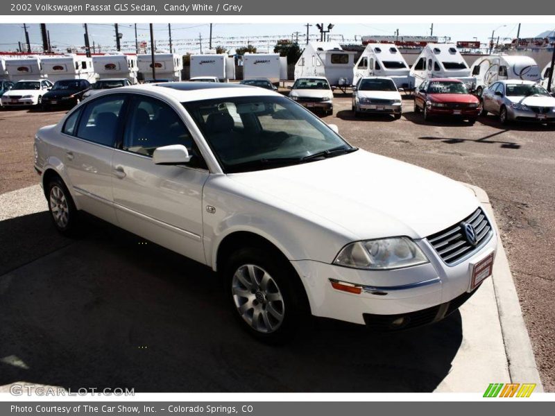 Candy White / Grey 2002 Volkswagen Passat GLS Sedan