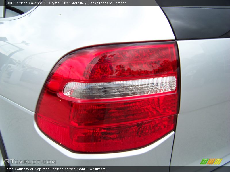Crystal Silver Metallic / Black Standard Leather 2008 Porsche Cayenne S