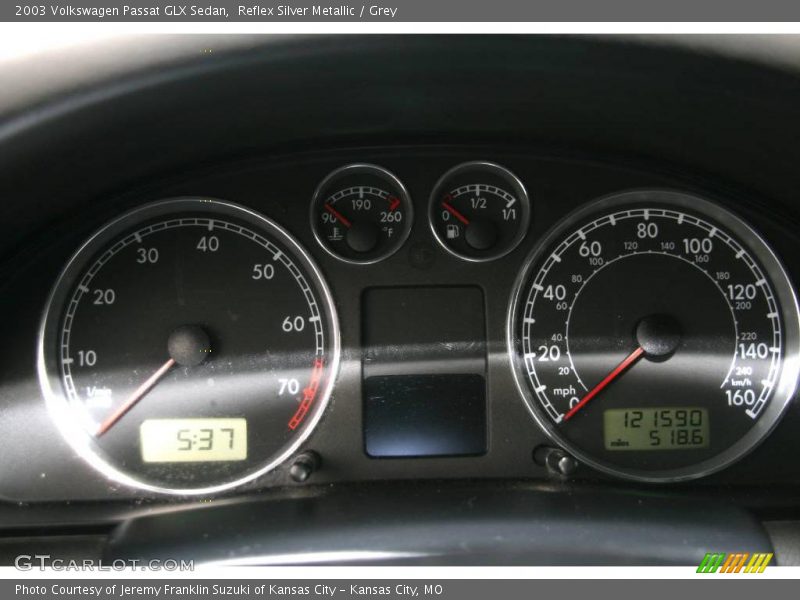 Reflex Silver Metallic / Grey 2003 Volkswagen Passat GLX Sedan