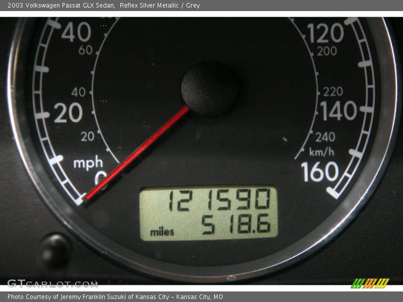 Reflex Silver Metallic / Grey 2003 Volkswagen Passat GLX Sedan
